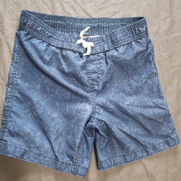 Swim Shorts Navy Blue Aztec Design Joe Fresh 100% Polyester 3T - Picture 1 of 3